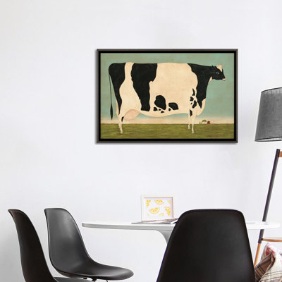 Grande vache du Vermont - reproduction d'art murale encadrée