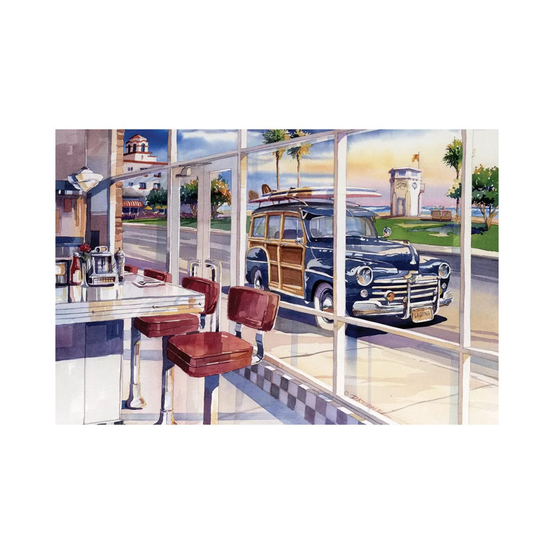 The Diner by Bill Drysdale - Wrapped Canvas Print, 66.04 cm H x 45.72 cm W x 1.91 cm D