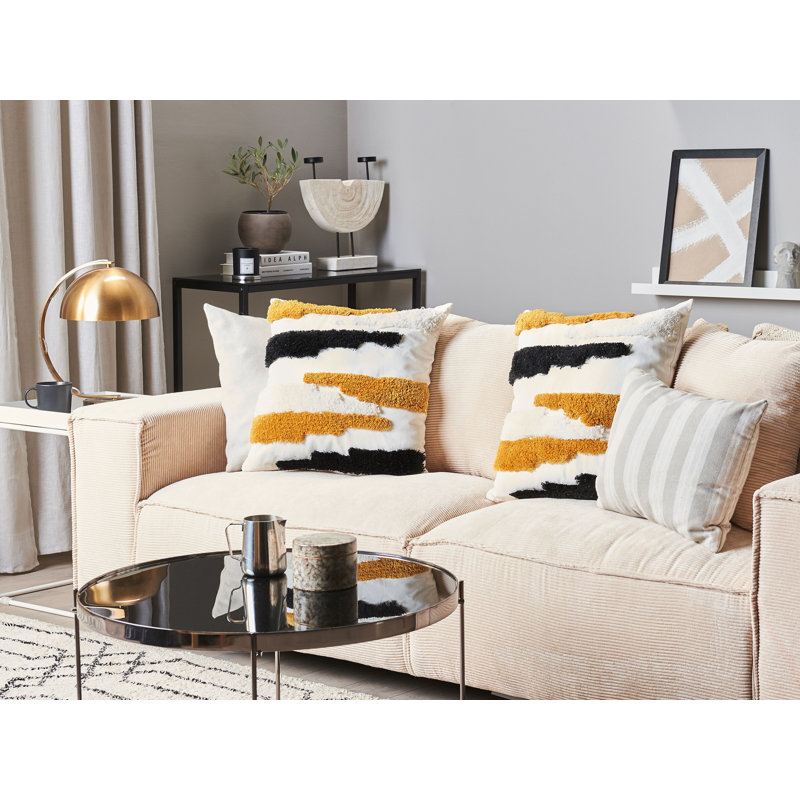 Denell Abstract Cushion, 45cm H x 45cm W, Square