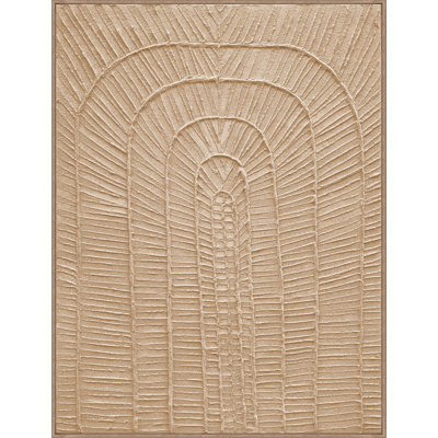 Textured Haze-Nude I by Nicole White - Floater Frame Painting on Canvas