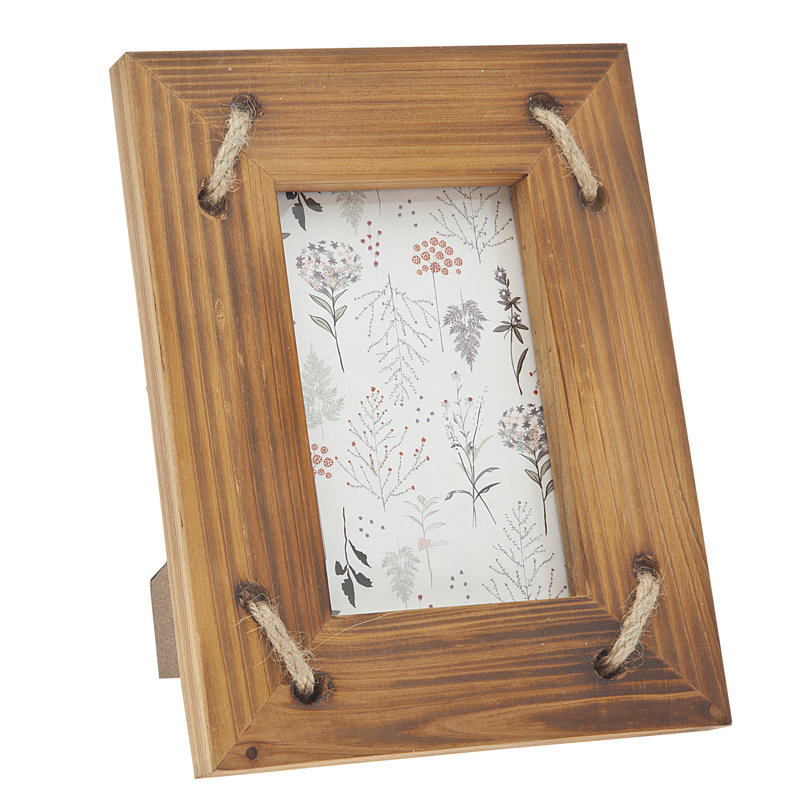 Brown Wood Embossed Picture Frame