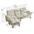 86.22" Chenille Sectional Sofa With Ottoman-30534548