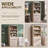 Maud 72" Tall Modern Bookcase with Doors & Drawer, 5-Tier Large Shelving Unit with Adjustable Shelves, Versatile Book Shelf w/Curved Profile Design-793762826