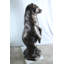 Statue ours géant en aluminium avec base NIFao - sculpture animalière pour chalet, chalet et décor extérieur - 20 po x 23 po x H 61 po