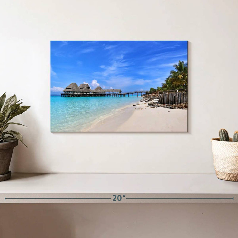 Plage Gillard à Zanzibar, H 8 po x l 12 po