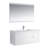 Oquendo 48'' Wall-Mounted Single Bathroom Vanity with Ceramic Sink and Mirror – All-Wood, 2 Drawers, Soft-Close, Open Back-53407140