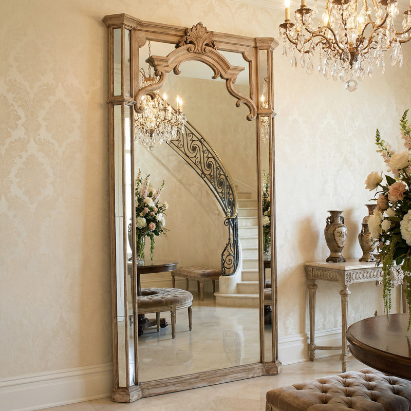 Grand miroir antique antique