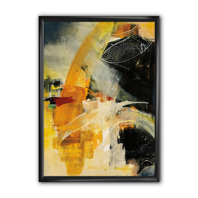 «End of the Orange Rainbow II», reproduction d'art sur toile, H 46 po x l 36 po x P 1,5 po, Cadre noir