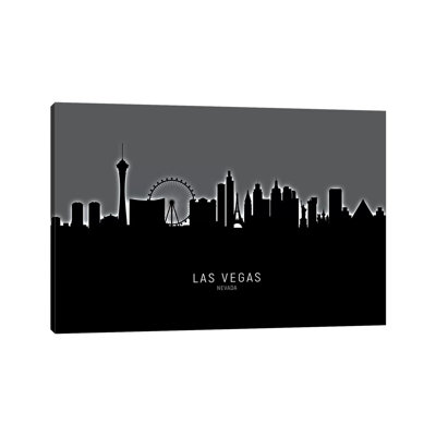 " Las Vegas Nevada Skyline " by Michael Tompsett Print