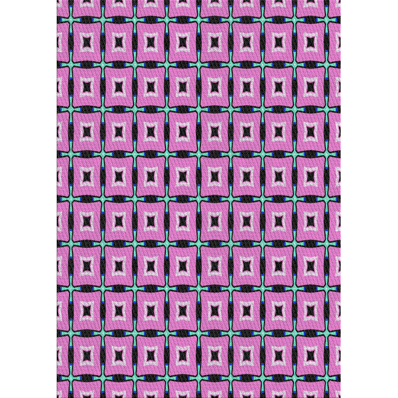Tapis mauve à métier motorisée, Rectangle 5 pi x 7 pi