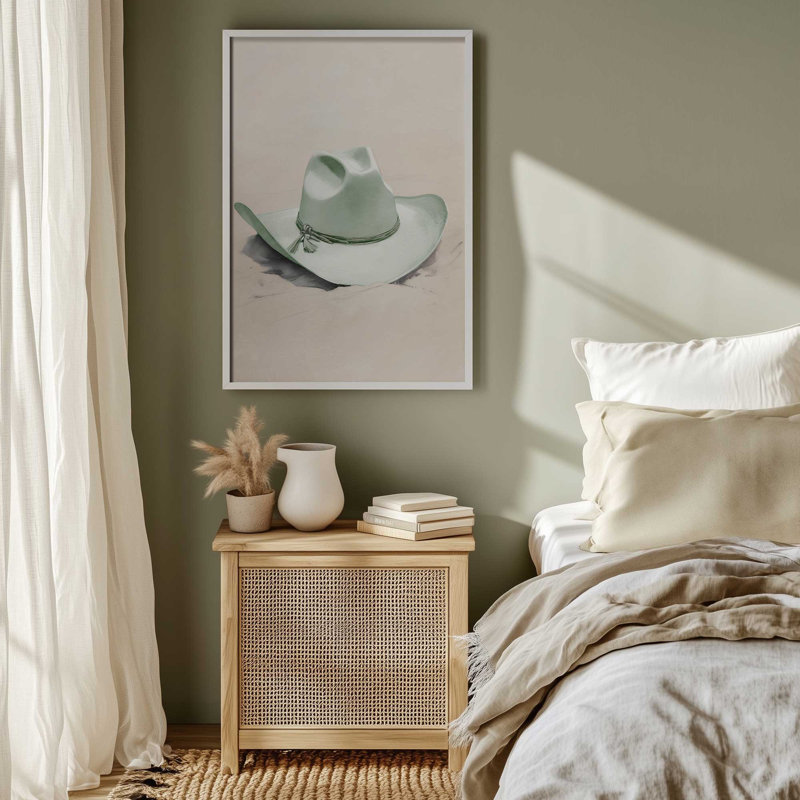 Imprimé Cowboy Essentials en vert II, Blanc opaque, H 37 po x l 25 po