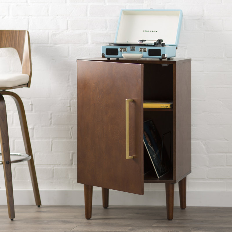 Armoire multimédia Ayinde, Acajou