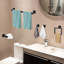 Ensemble de 15 serviettes de bain modernes en acier inoxydable à fixation murale 201-119285759