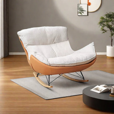 Chaise berçante simple Eggshell