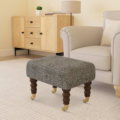 Autryville Wood Caster Leg - Fabric