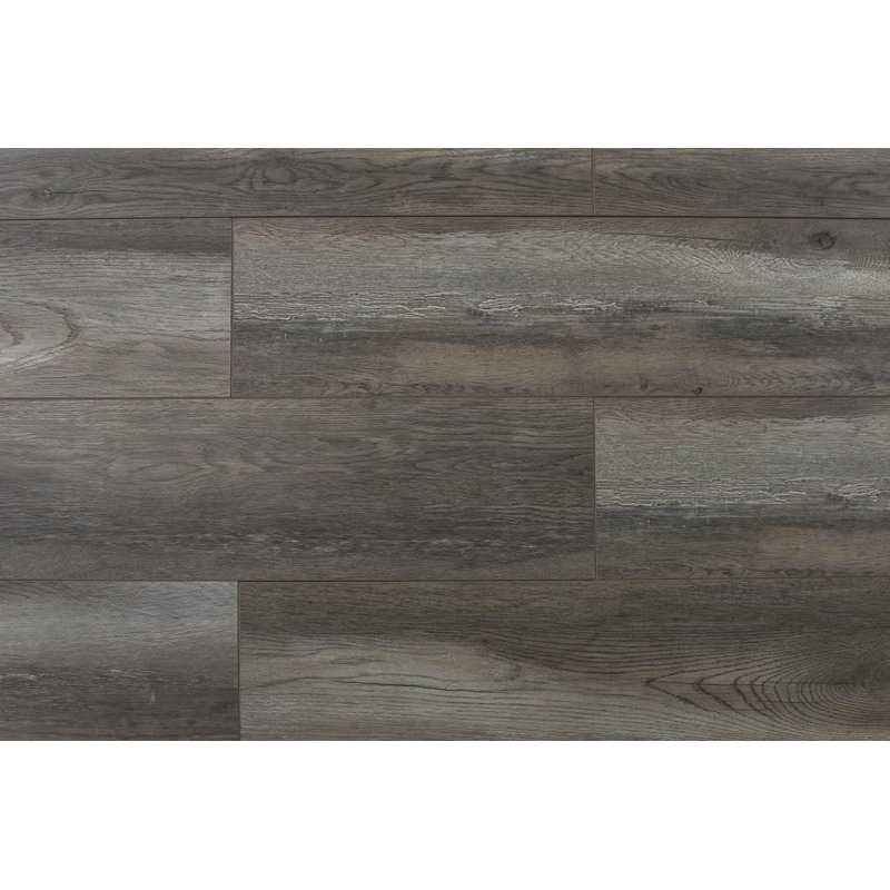 Parquet stratifié en chêne 8 po x 48 po x 12 mm Abdiel, Nakula