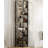 Narrow Bookshelf Tall Skinny Bookcase 6 Tier Storage Rack-362679816