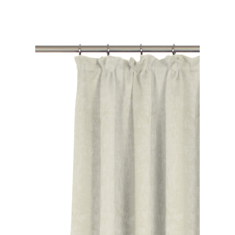 Rugeley Room Darkening Curtain Single Panel, Ecru, 135 W x 245 D cm