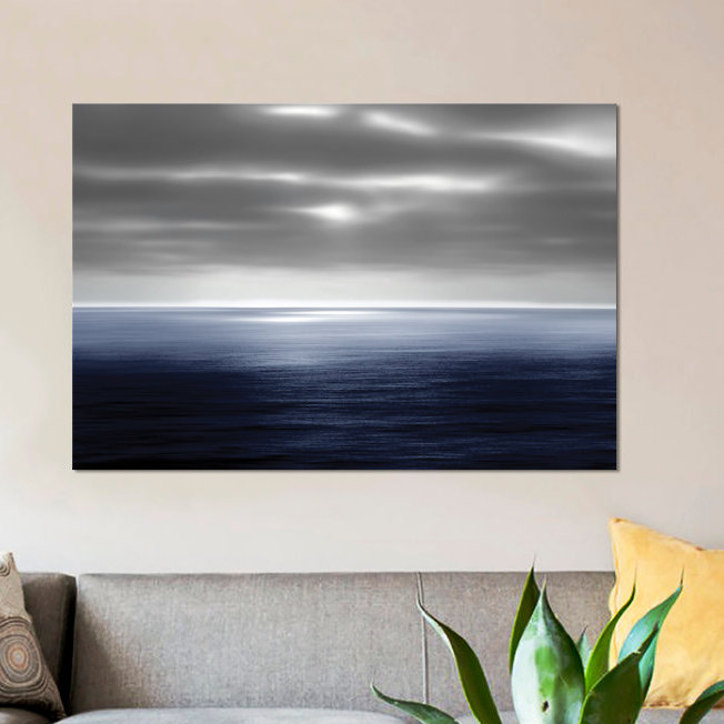 «On the Sea II» par Maggie Olsen - reproduction d'art sur toile tendue, H 18 po x l 26 po x P 1,5 po, Pas de tapis