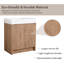 Meuble-lavabo simple 29,97 po avec plateau en résine Kashondra