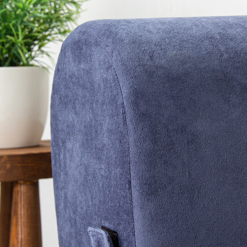 Allinson 65cm Upholstered Futon Chair, Blue