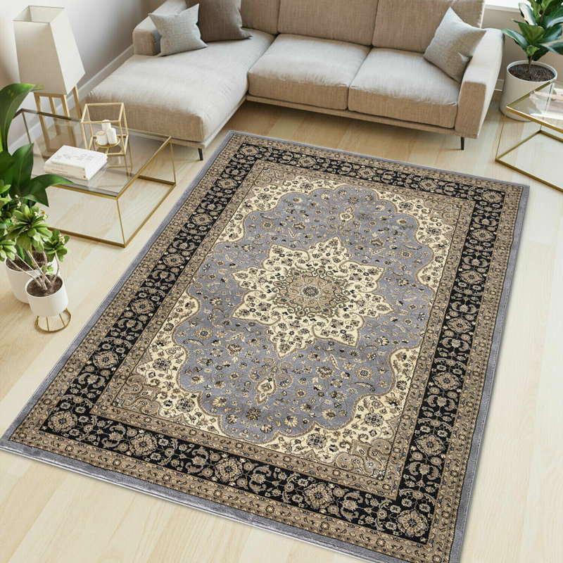 Non Slip Large Traditional Rugs Living Room Bedroom Carpet Hallway Runner Rug, Rectangle 120 x 170cm