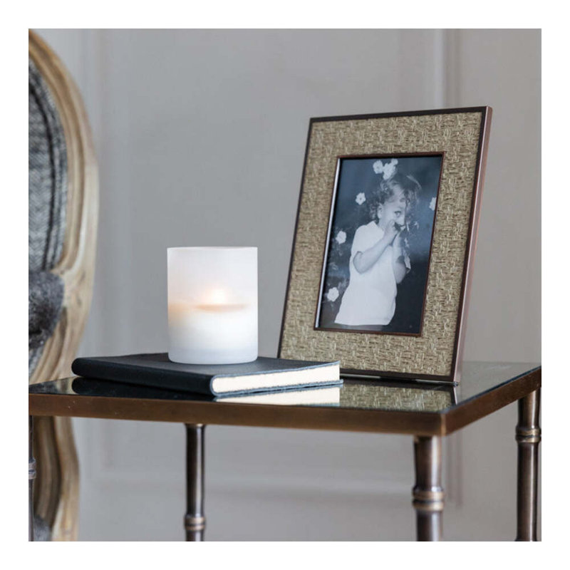 Rattan Rectangle Picture Frame, Moss Green