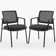 2 Pack Mesh Back Stacking Arm Chairs, Guest Reception Chairs, Ergonomic Office Chair with Armrests