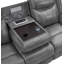 Artrice Upholstered Padded Arm Motion Sofa Grey-1063070989