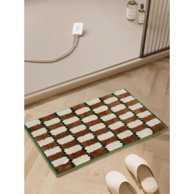 Retro Checker Bath Rug