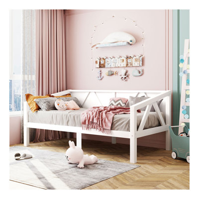 Lit de jour simple, blanc