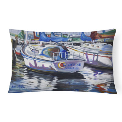Coussin décoratif intérieur/extérieur à voilier