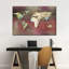 «Dreamers World Map», reproduction sur toile tendue-443217142