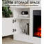 Priyanshu 17 Stories 147 cm W Electric Fireplace with 5000 BTU-1277193761