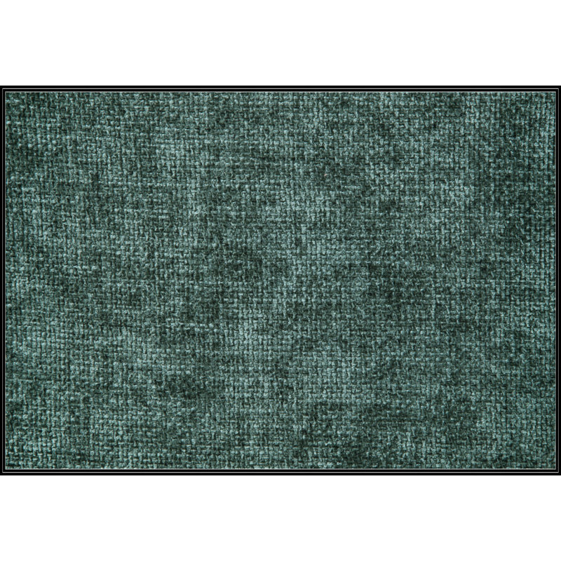 Causeuse en chenille verte Ferrand avec structure robuste et coussins moelleux pour une assise confortable et une esthétique moderne