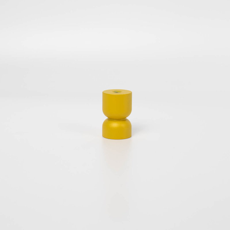 ROUS Harwdare Mid-Century Modern Hourglass Knob, Sunflower (Yellow)