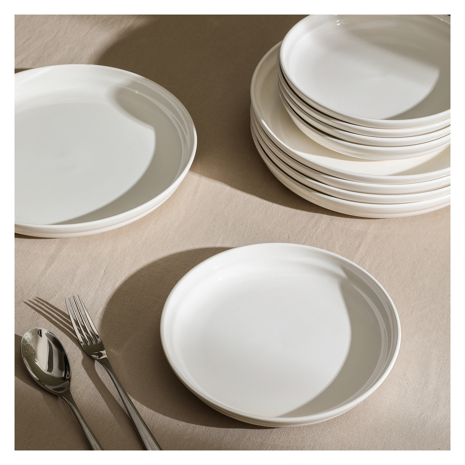 Stone Lain Virtuo 4-Piece Salad Plate Set Porcelain