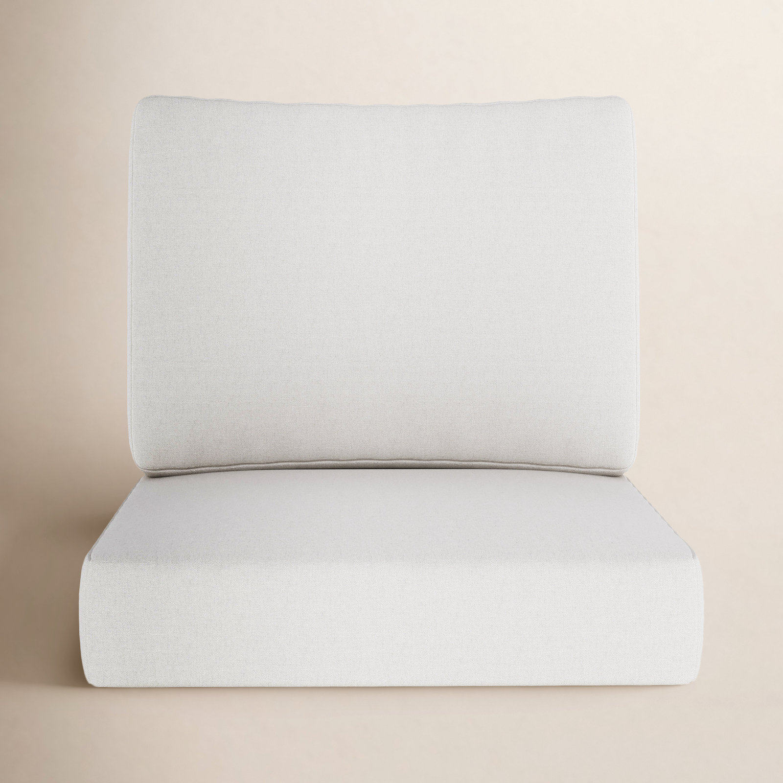 Lani Outdoor Sunbrella Seat/Back Cushion, Sunbrella® Canvas Natural