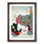Playing with the Cat by Tsukioka Yoshitoshi - Picture Frame Painting Print-55601344-55601343