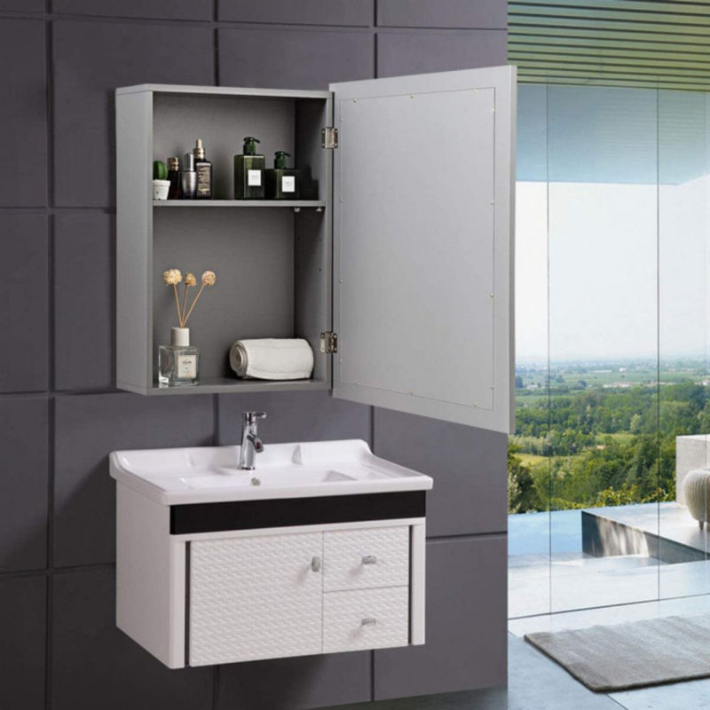 Rangement de salle de bain Jemar, Gris