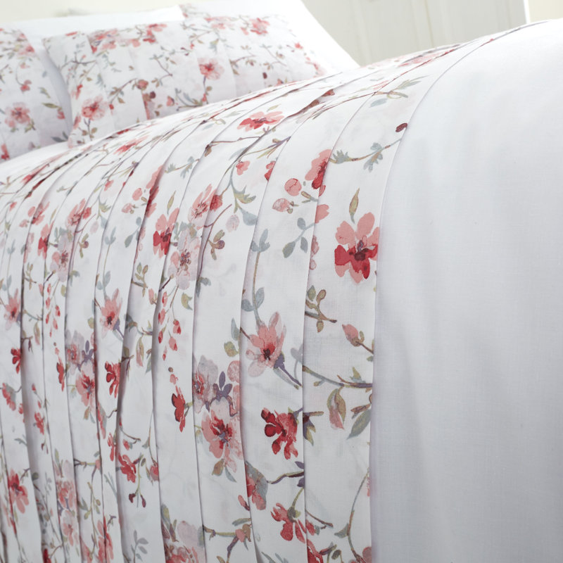 Jasmine Floral Duvet Cover Set, 200 x 200 cm Duvet Cover + 2 Standard Pillowcases