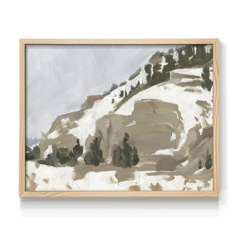 «Snowy Rise II», reproduction encadrée, H 8 po x l 10 po, Naturel