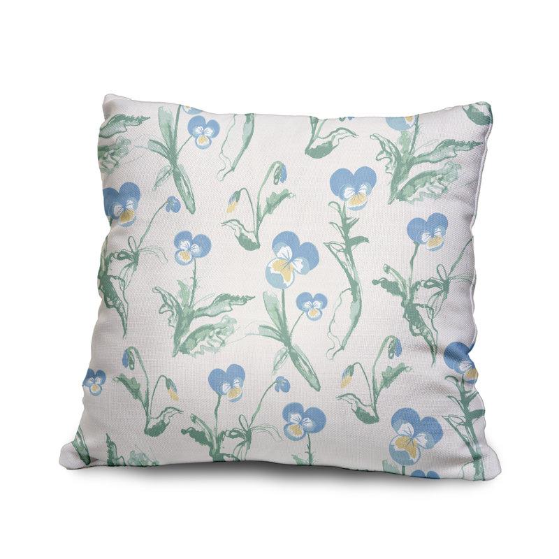  Housse de coussin carré et insert, Bleu, 20 po X 20 po
