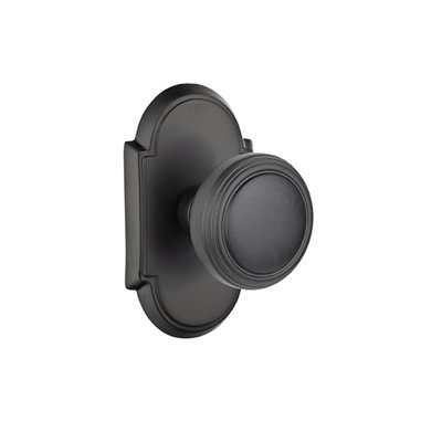 Ensemble de boutons de passage Emtek avec rosette n ° 8 et bouton Norwich