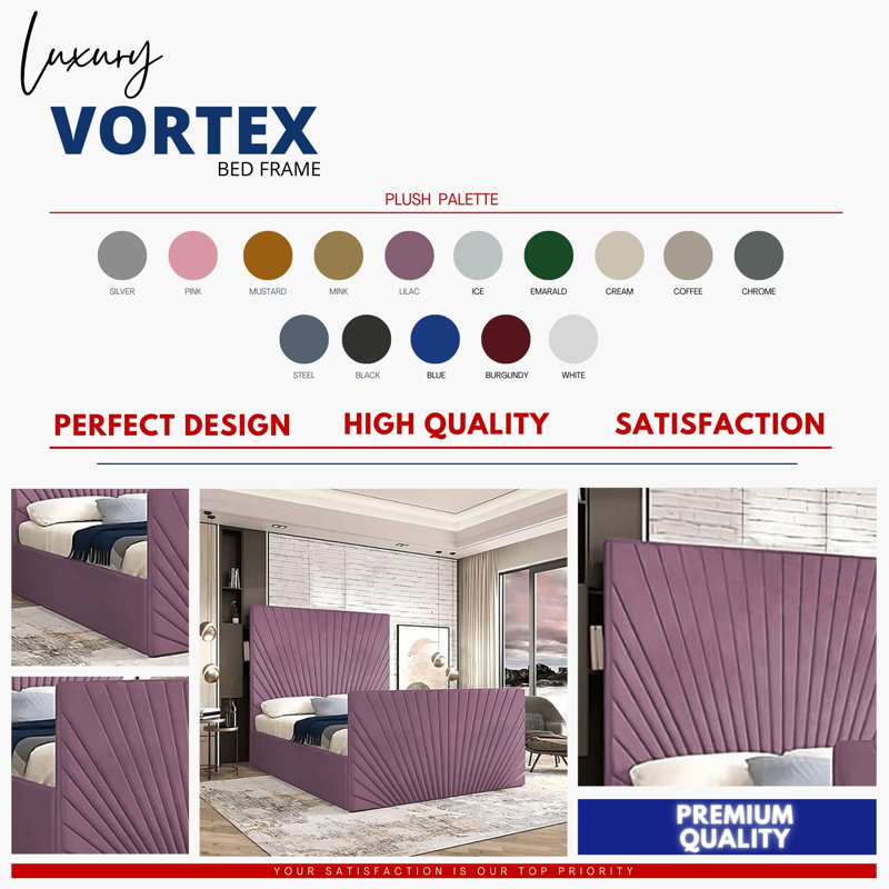 Buckingham Chesterfield Velvet Upholstered Bed Frame - Deep Button, Sprung Slats, Kingsize (5'), Lilac