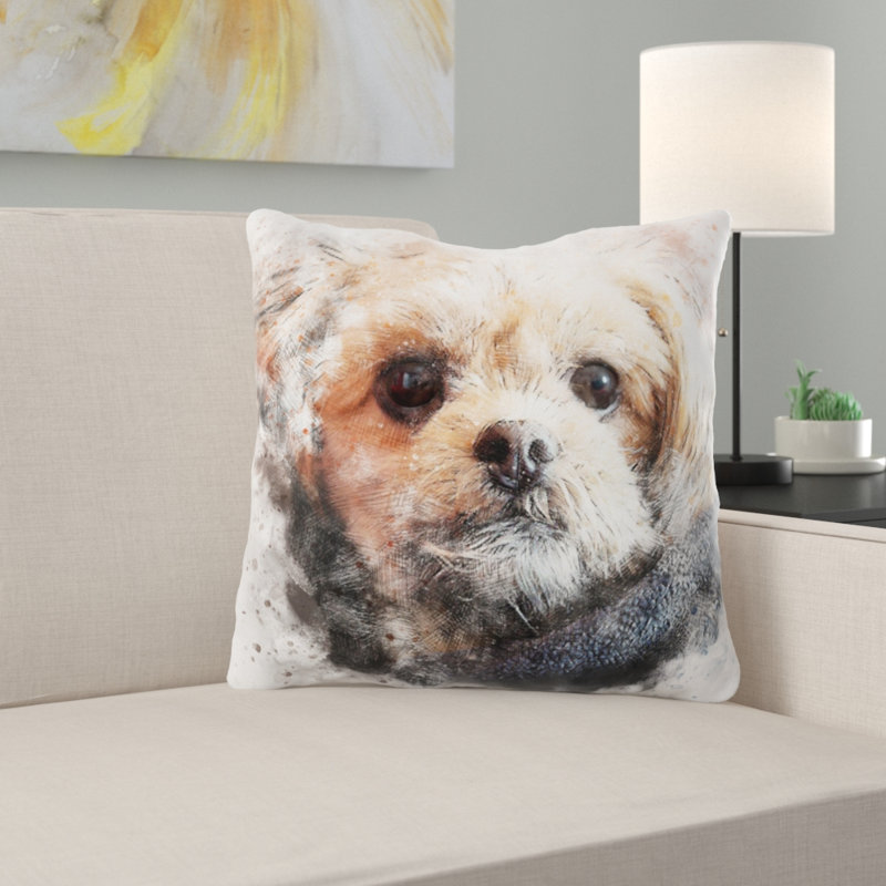 Coussin pour chien Rawson, Microsuède, Intérieur