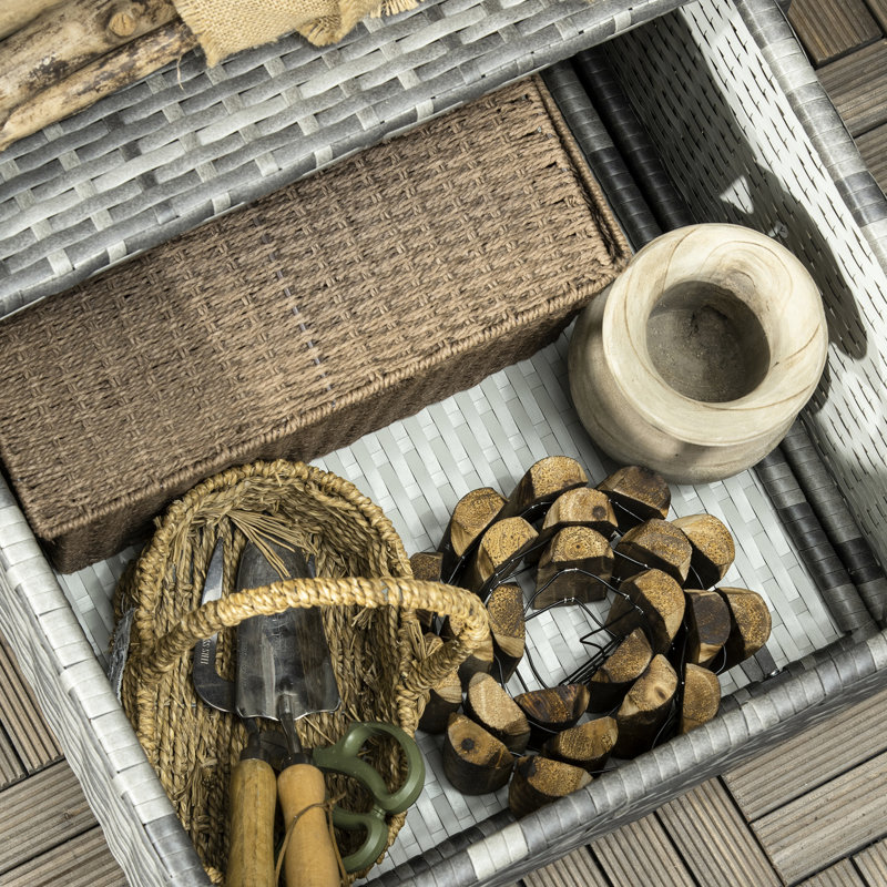 Rangement pour spa près de la piscine - plastique PE imperméable avec 2 tablettes et 1 tiroir panier, support pour accessoires de piscine de spa gris, tablettes, rangement