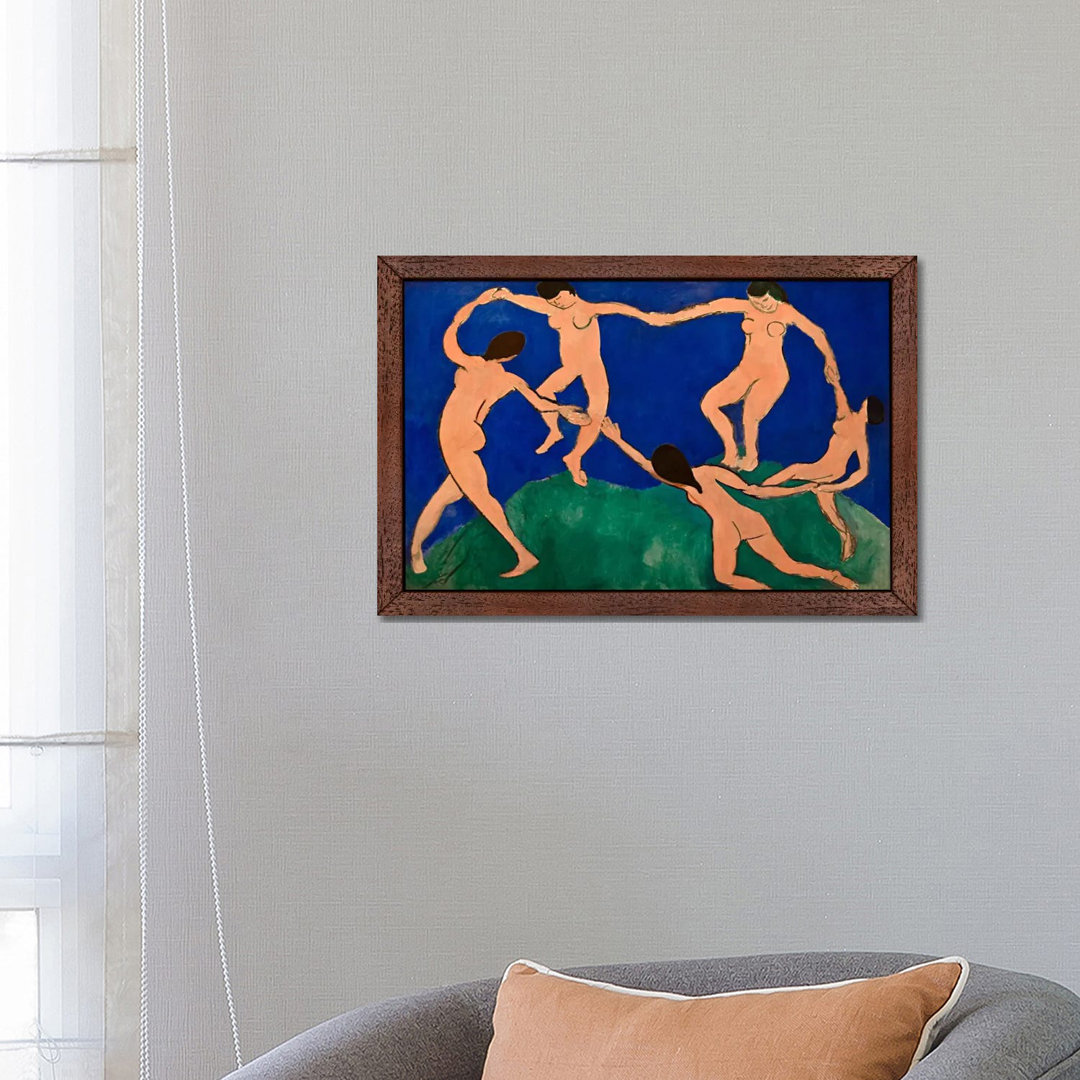 'The Dance I' by Henri Matisse- Floater Frame Painting Print on Canvas