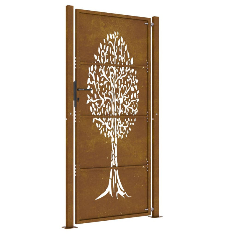 Bouganville 205cm H x 105cm W Rusty Metal Gate