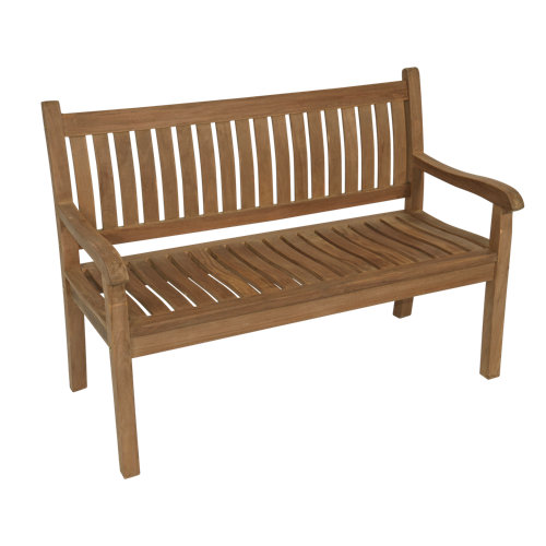 Ophelia & Co. Bench Teak Curved Back 150Cm | Wayfair.co.uk